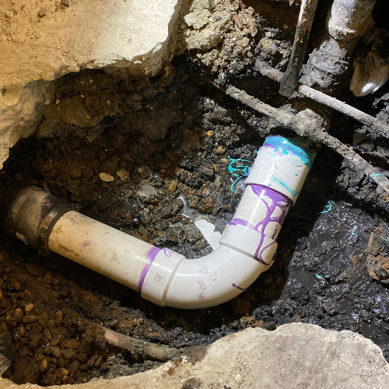 sewer line repair and water line repair